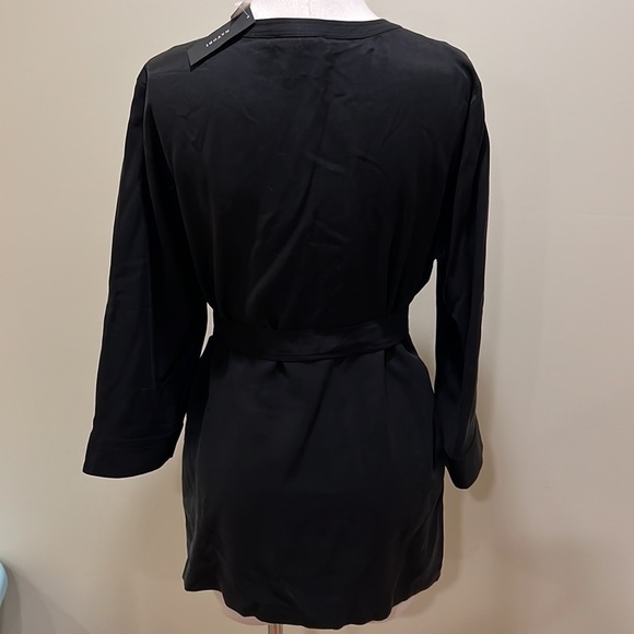 ⭐️NEW Natori Sanded Twill Tunic Top Shirt Black Medium - Picture 8 of 12